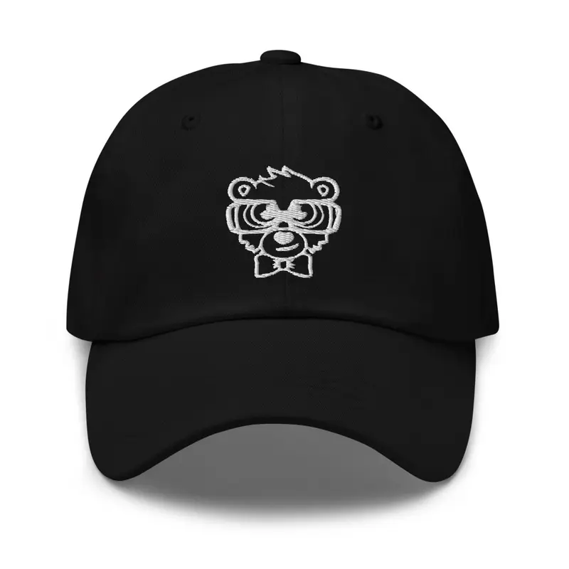 Wht Stencil Dad Hat